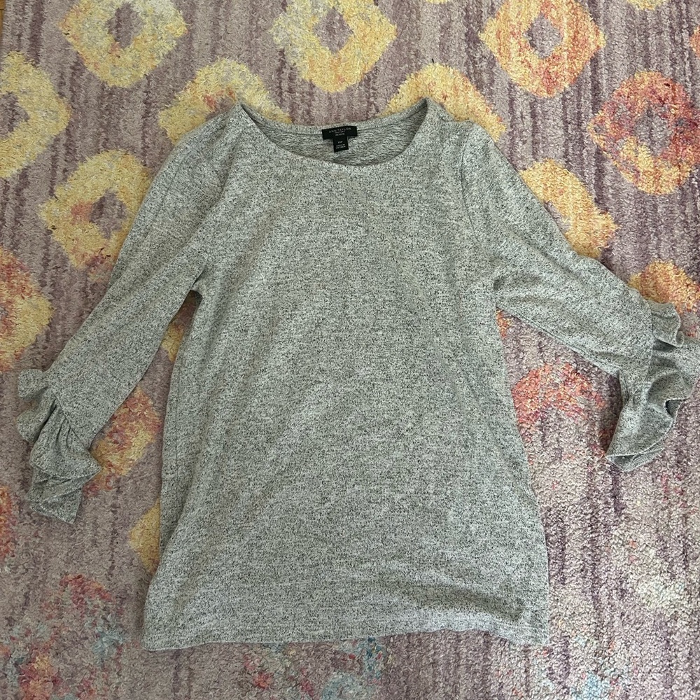 Ann Taylor Gray Blouse